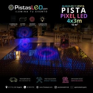 Venta de Pista de Baile Pixel LED 3x4 - 12 m2 (40-50 invitados)